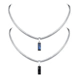 Zircon Tag Necklace