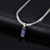 Zircon Tag Necklace