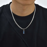 Zircon Tag Necklace