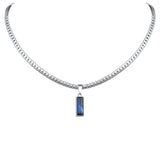 Zircon Tag Necklace